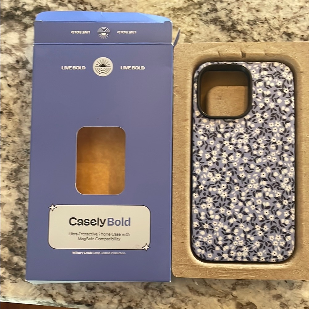 Blue Floral iPhone Case